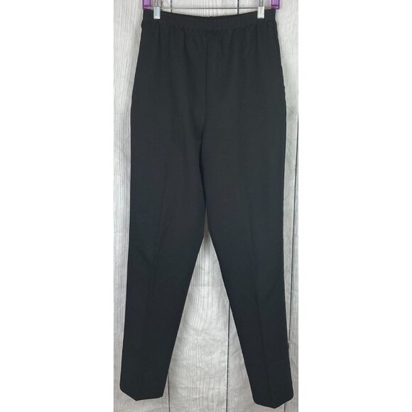 T. Marie Sissies Size 10 Black Elastic Waist Pants with Front Pockets Vintage - Picture 2 of 9